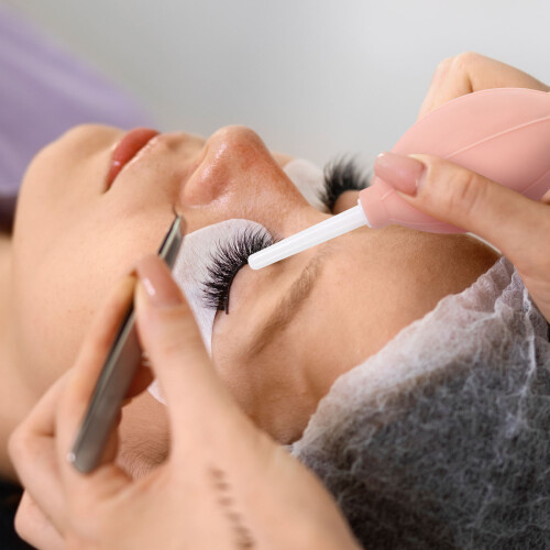 4Pièces Souffleur D'air Pour Extensions De Cils Séchoir Plastique Rose 2