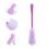 2Pièces Accessoires Bain Brosse Longue Manche Anti-Glisse 11