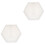 2Pièces Moule Vase Silicone Hexagonal Durable Facile À Nettoyer 3