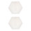 2Pièces Moule Vase Silicone Hexagonal Durable Facile À Nettoyer 4