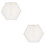 2Pièces Moule Vase Silicone Hexagonal Durable Facile À Nettoyer 5