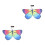 2Ensembles Ailes Multicolores Costume Enfants Pour Halloween 4