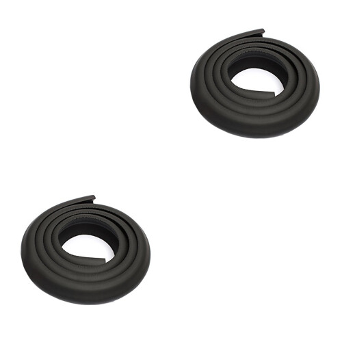 2Pièces Garde-Coin Noir En Caoutchouc Doux Pour Bébé 1