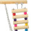 1Ensemble Perchoir Bois Beige Avec Balancelle Échelle Stable 4