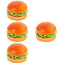 4St Realistische Simulatie Burgers Assortie Kleuren Fotografie Props