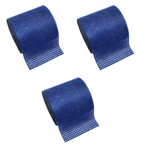 3Pièces Ruban Strass Bleu , Décoration Mariage Gâteau 1