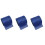 3Pièces Ruban Strass Bleu , Décoration Mariage Gâteau 3