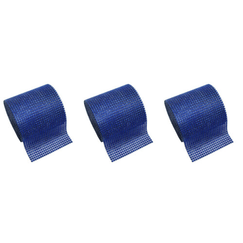 3Pièces Ruban Strass Bleu , Décoration Mariage Gâteau 2