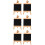 6Pièces Tableau Message Noir En Bois Pour Usage 7