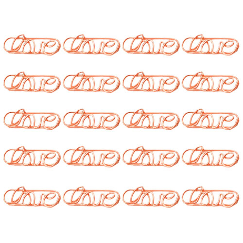 60Pièces Clips Marque-Pages Métal Rose Gold Pour Usage 1