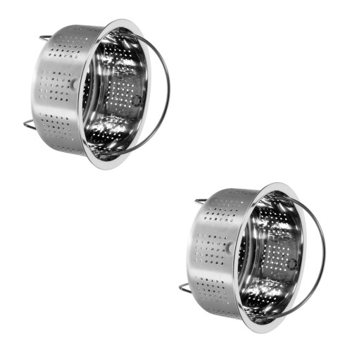 2Pièces Panier Multi-Usage En Acier Inoxydable Cuisine 2