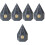 5Pièces Support Encens Décoration Maison Aromathérapie 4