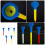 10Pièces Kit Tee De Golf Coloré Matériel Premium Résistant 6