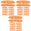 36Pièces Mini Décor Pains Résine Orange Pour Scènes Maison De 2