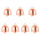 7Pièces Cloches Suspendues En Fer Rose Pour Animaux 3