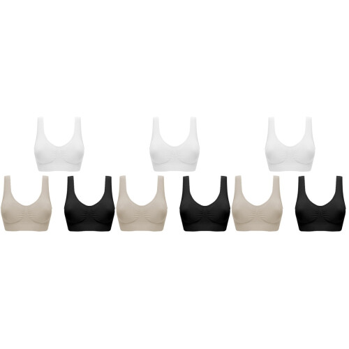 9Pièces Femme Mousse Soutiens- Multicolores 2