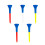 10Pièces Kit Tee De Golf Coloré Matériel Premium Résistant 10