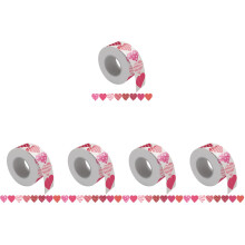 5Rouleaux Étiquettes Autocollantes Assorties Pour