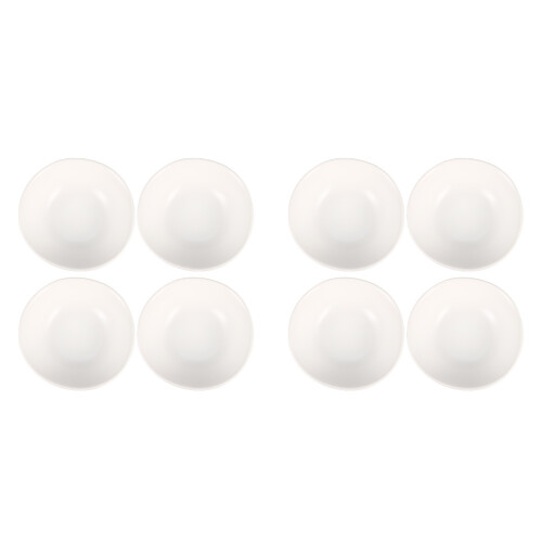 8Pièces Bols À Céramiques Blanches Élégants Pour Buffet 2
