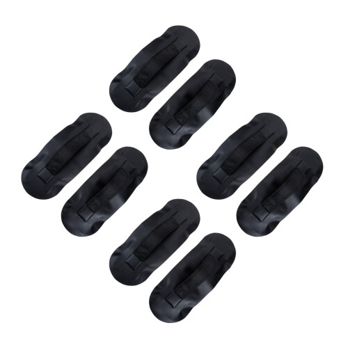 8Pièces Poignées Kayak Canoë Noires Accessoires Remplacement 1