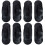 8Pièces Poignées Kayak Canoë Noires Accessoires Remplacement 11