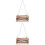 2Pièces Suspendu En Bois Marron Pour Hamsters 5