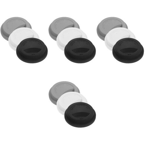 12Pièces Protège-Tasses En Silicone Élastique Résistant Anti- 1