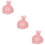 3Pièces Petits Chapeaux Peluche Rose Doux Pour Décoration 8