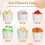 300St Witte Mousse Cups Wegwerp Dessertcontainers Met 5