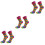 3Paires Rose Orteils Coton Et Style 5