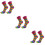 3Paires Rose Orteils Coton Et Style 9