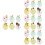 24Pièces Mini Glace Résine Décor Maison De 1