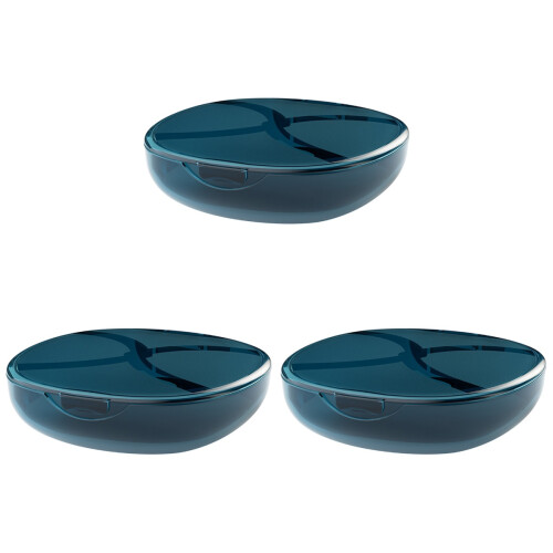 3Pièces Étui Rangement Prothèse Respirant Miroir Pratique 1