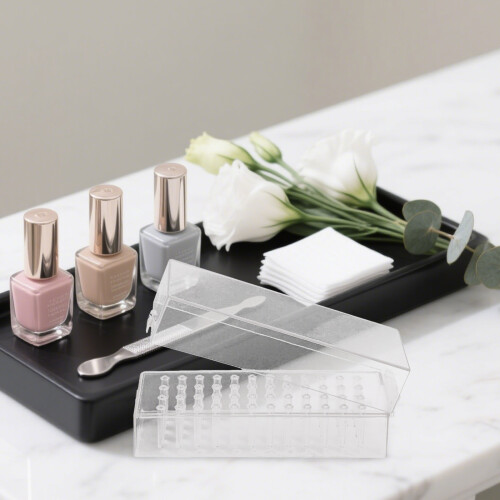 5Pièces Coffret Transparent Pour Têtes De Meulage Embouts 2