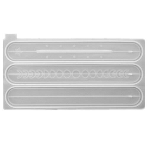 2Pièces Moule Silicone DIY Phase De Lune Porte-Encens Résistant 1