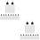 20Pièces Petits Flacons Colle Pointe Fine Plastique Noir Usage 5