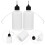 20Pièces Petits Flacons Colle Pointe Fine Plastique Noir Usage 8