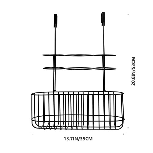 1Pièces Organisateur Mural Noir Pour Rangement Polyvalent 1