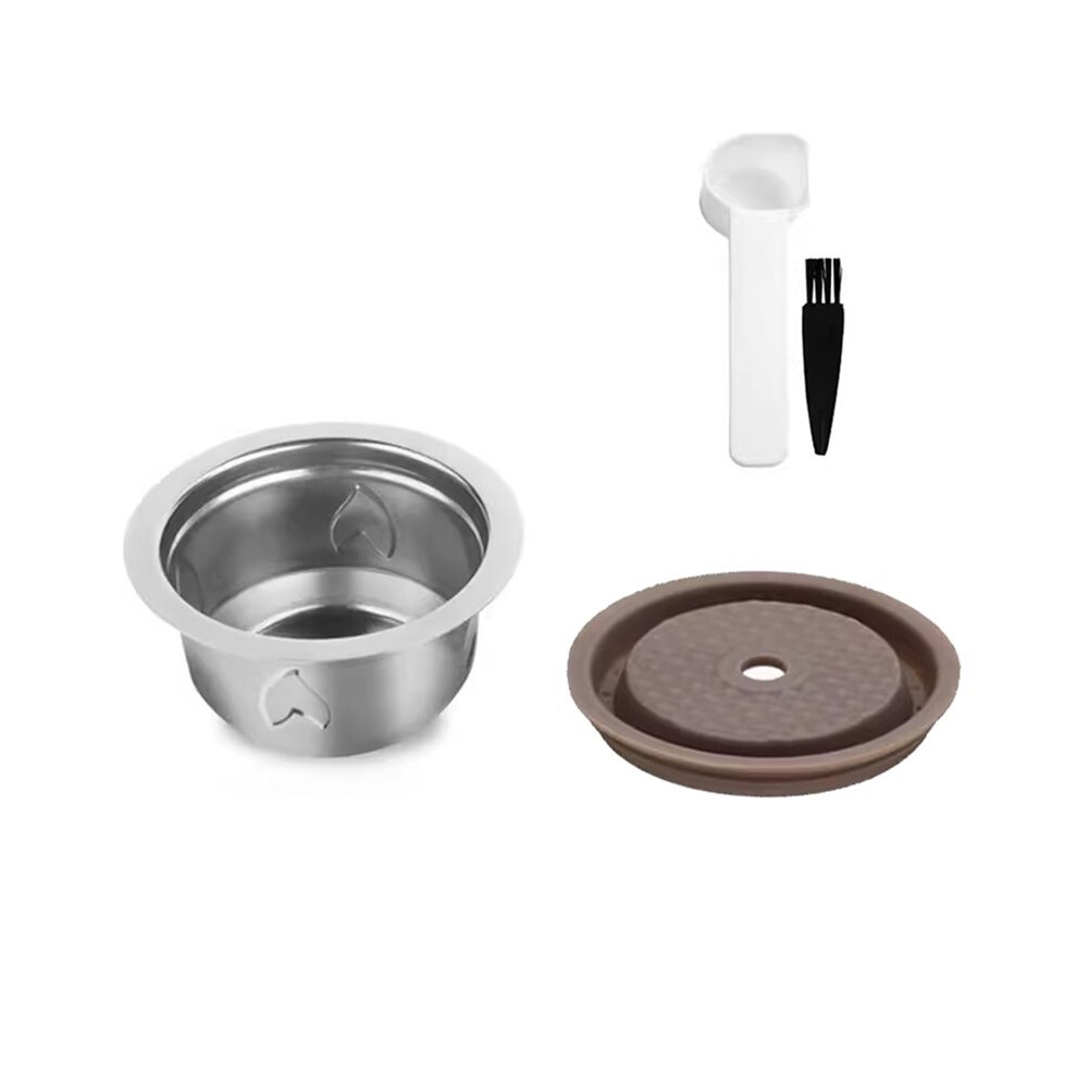 Reusable Espresso Pods For Vertuo /Next/ Refillable Coffee Capsule W/H Silicone Cap Spoon & Brush 230Ml 4713306007630