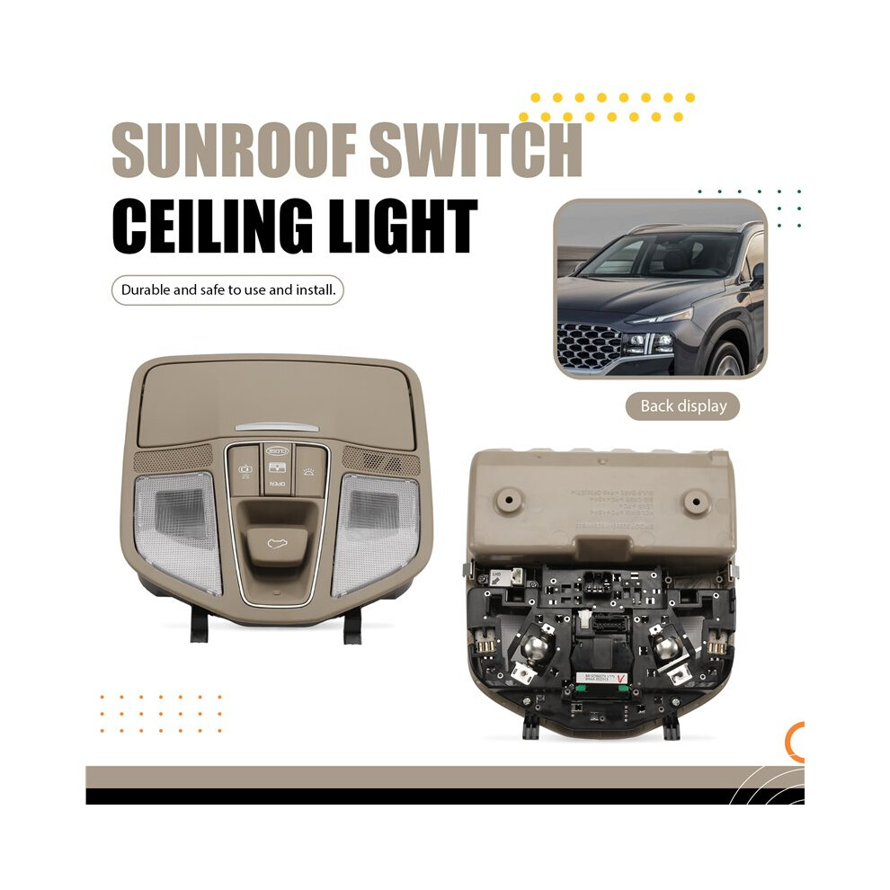 928002W100 Roof Reading Assembly Overhead Lamp Sunroof For Santa Fe Light/Beige 6031324907113