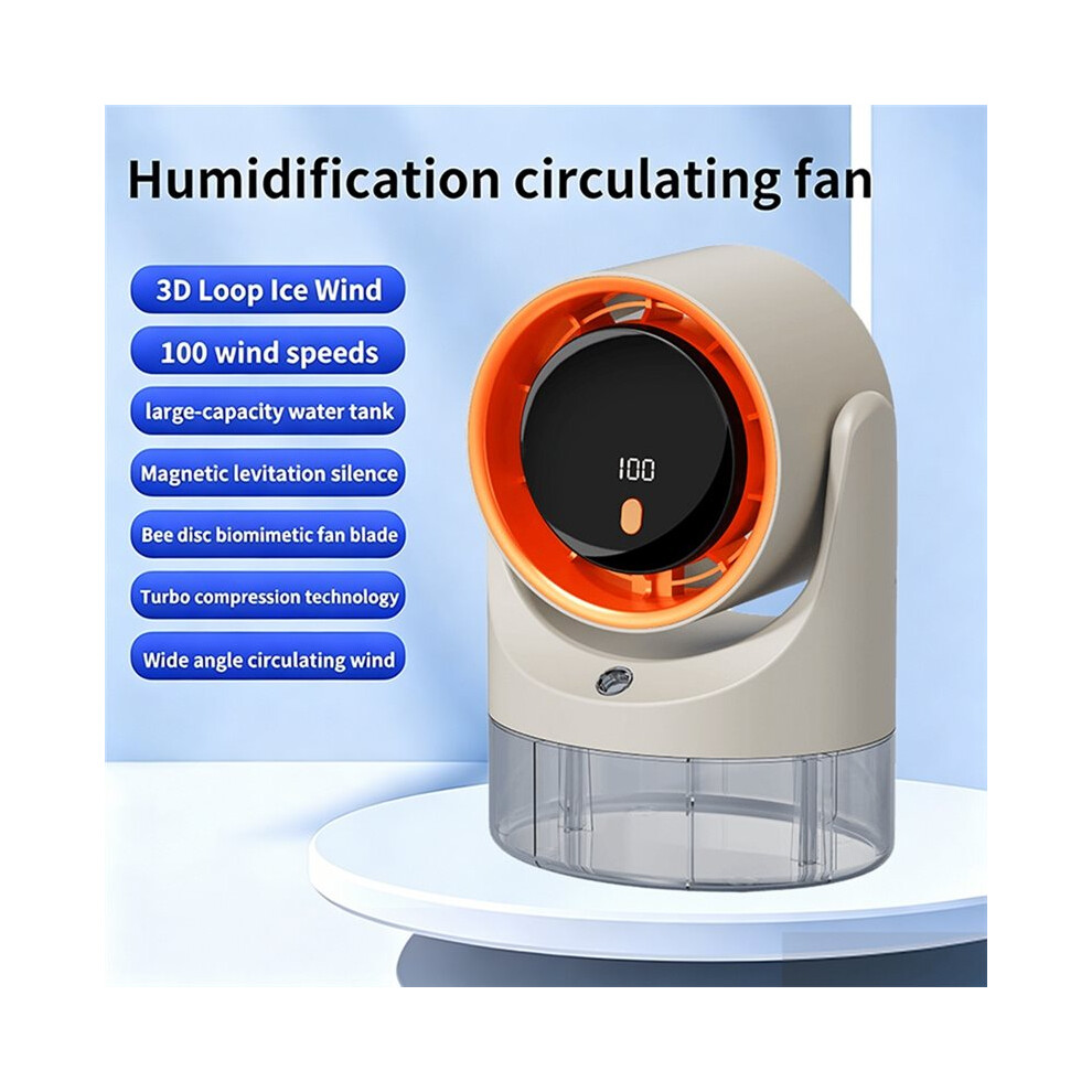 Electric Fan Sprays Air Conditioning Cooling Desktop Fan Humidification Circulating Fan 360 Adjustable 6033664060954