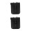 2Pièces Sacoche Suspendue PU Noir Pour Accessoires 2