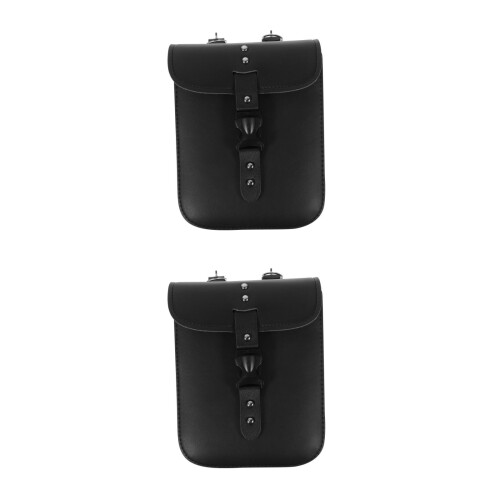 2Pièces Sacoche Suspendue PU Noir Pour Accessoires 1
