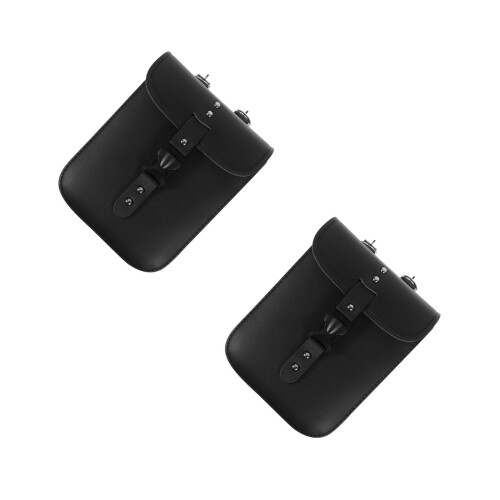 2Pièces Sacoche Suspendue PU Noir Pour Accessoires 2