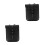 2Pièces Sacoche Suspendue PU Noir Pour Accessoires 4