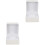 2Pièces Étui Rangement En PU Et Flanelle 4
