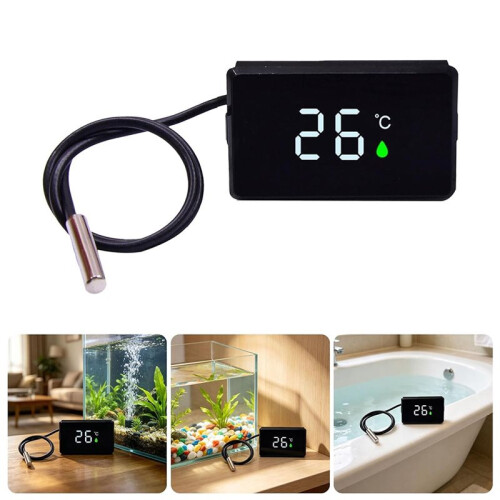 Digitale LED-Thermometer mit Externem Sensor Zur Temperaturmessung, Hochgenaue Digitale Thermometer 2