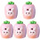5Pièces Taille-Crayons Manuel Rose Portable Résistant Pour Étudiants 2