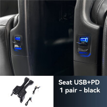 Specific Car Charger USB+PD Dual Port Fast Charging with Ambient Light for Alpha 30 Series Black