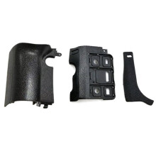 For D7100 Plastic Body Shell Decorative Hand Grip Rubber+Side Rubber+Thumb Leather Camera Parts